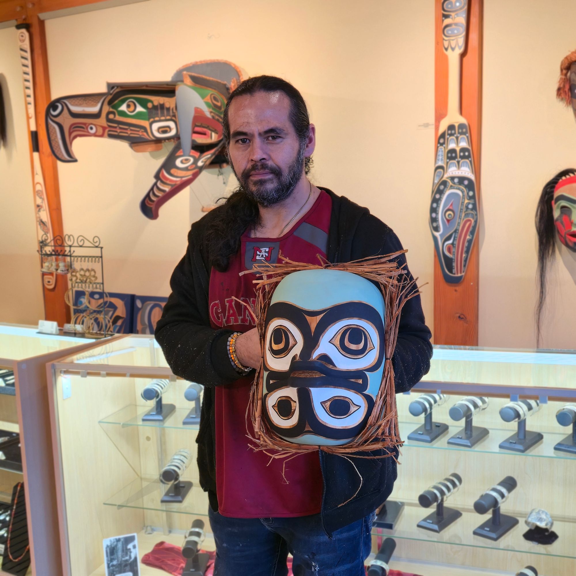 Frog Mask by Kwakwaka'wakw artist Gilbert Dawson