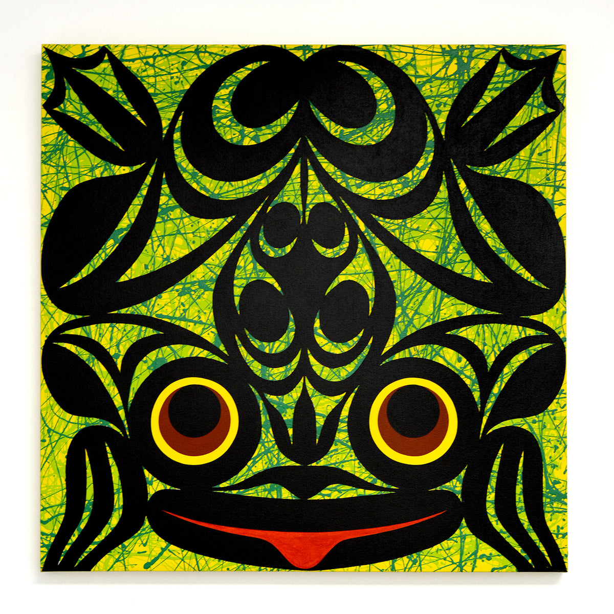 Frog Painting by Coast Salish and Kwakwaka'wakw artist Maynard Johnny Jr.