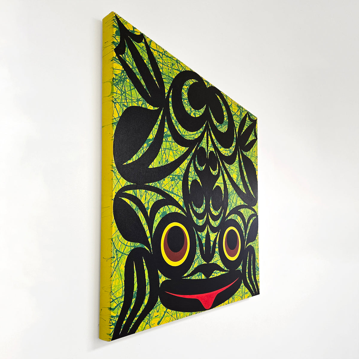 Frog Painting by Coast Salish and Kwakwaka'wakw artist Maynard Johnny Jr.