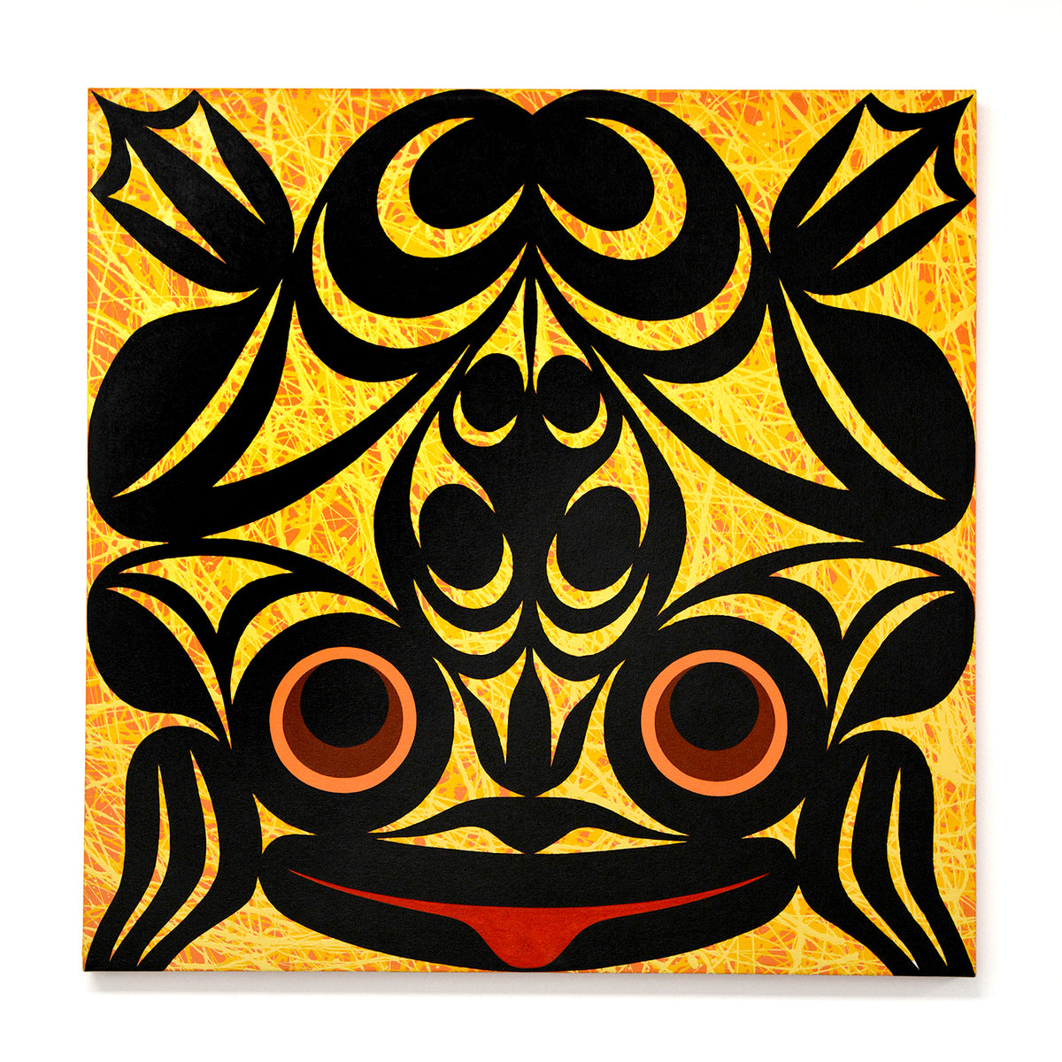 Frog Painting by Coast Salish and Kwakwaka'wakw artist Maynard Johnny Jr.