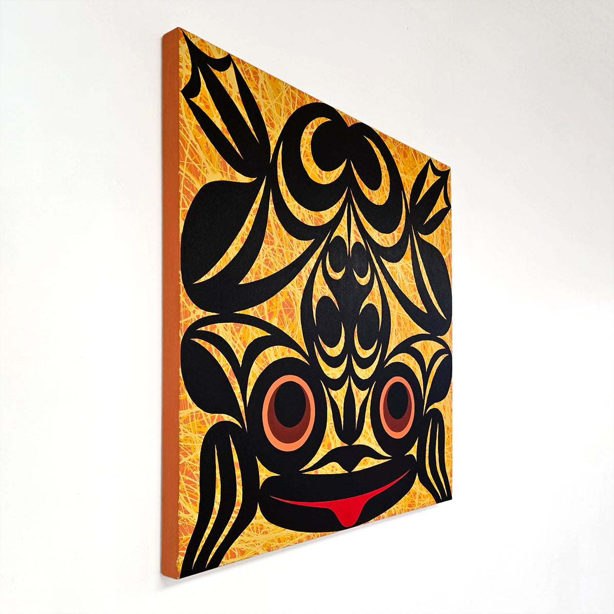 Frog Painting by Coast Salish and Kwakwaka'wakw artist Maynard Johnny Jr.