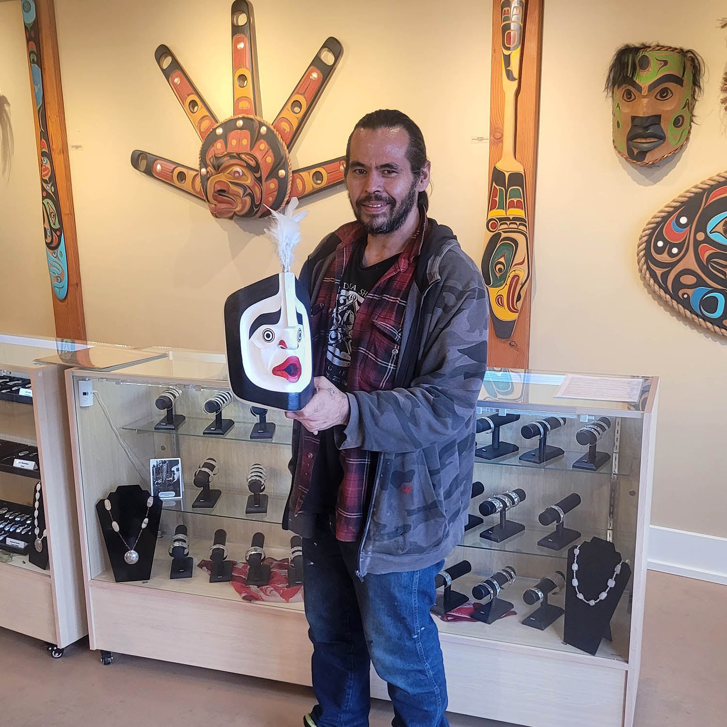 Wind Mask by Kwakwaka'wakw artist Gilbert Dawson