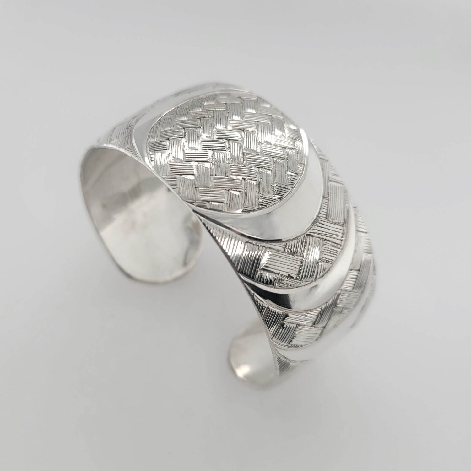 Silver Bracelet by Coast Salish artist Jody Sparrow