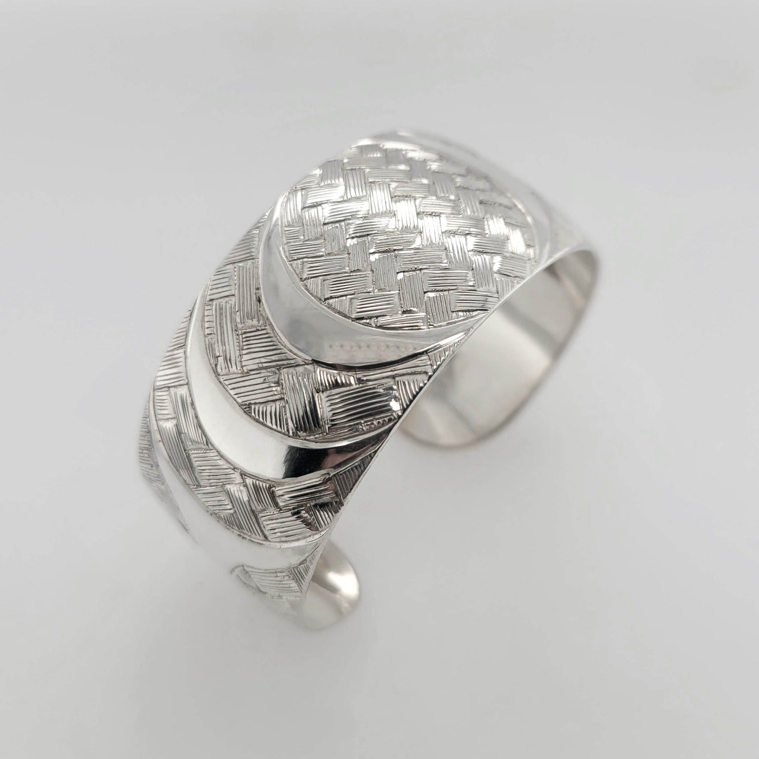 Silver Bracelet by Coast Salish artist Jody Sparrow