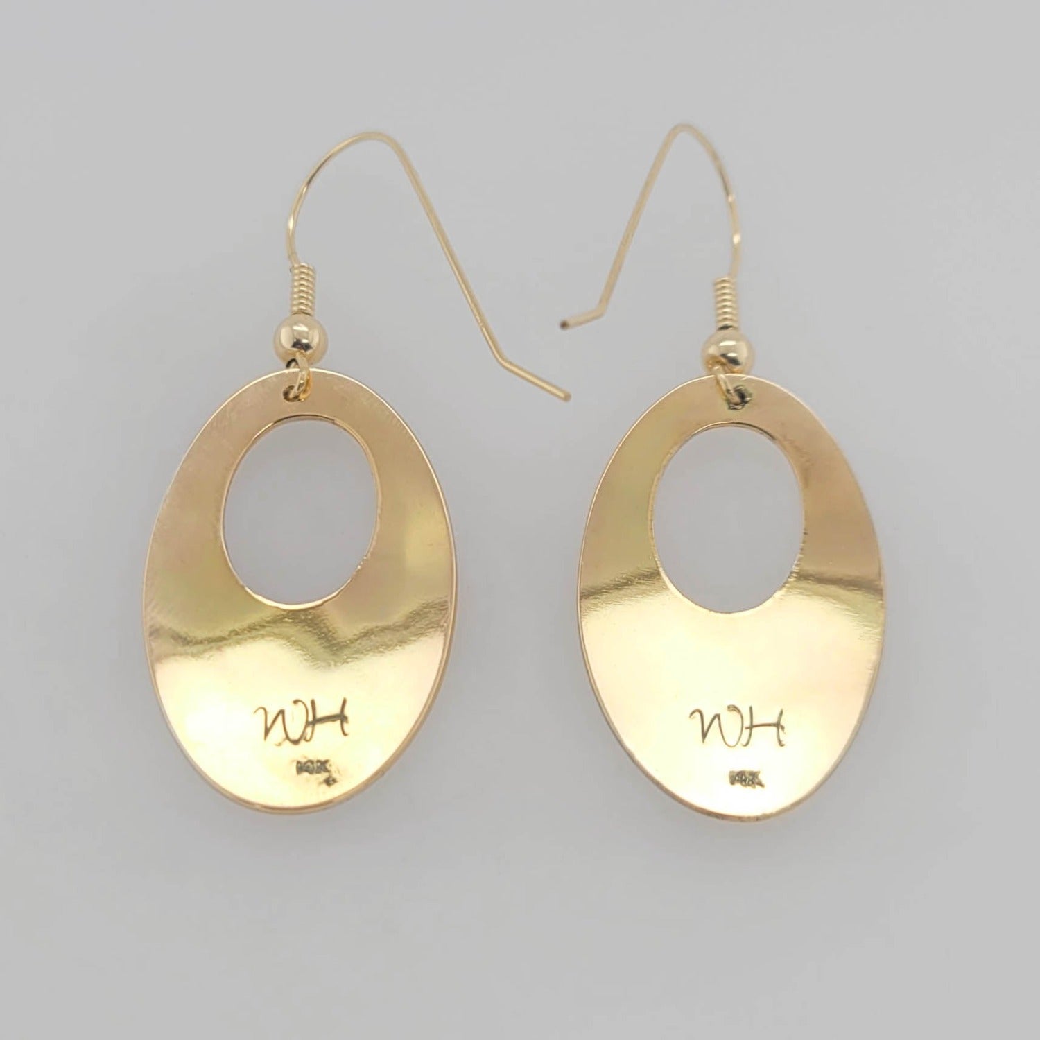 Gold Hummingbird Earrings by Tsimshian artist Bill Helin