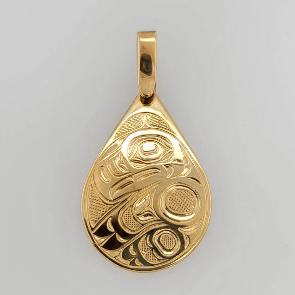 Gold Eagle Pendant by Kwakwaka'wakw artist Joe Wilson