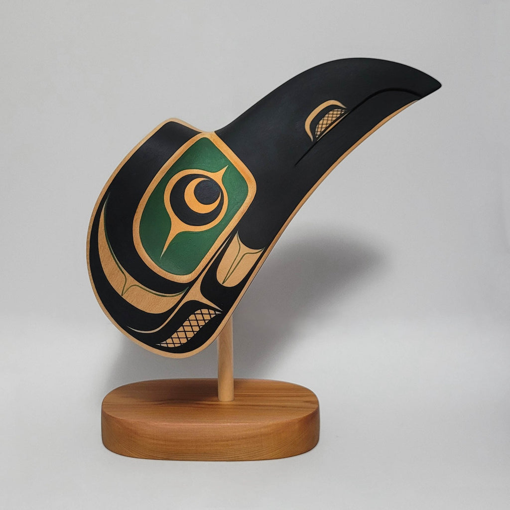 Indigenous Raven Maskette by Kwakwaka'wakw artist Rod Smith