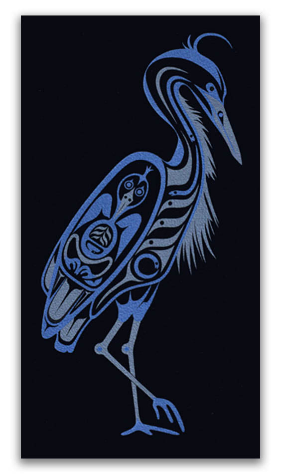 Blue Heron Limited Edition Print by Haida artist April White