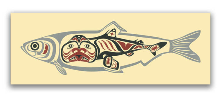 Herring Limited Edition Print by Haida artist April White
