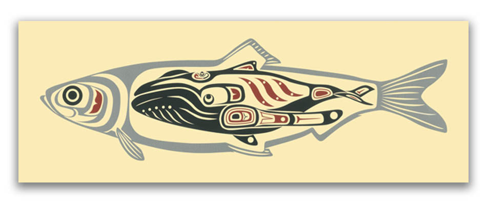 Herring Limited Edition Print by Haida artist April White