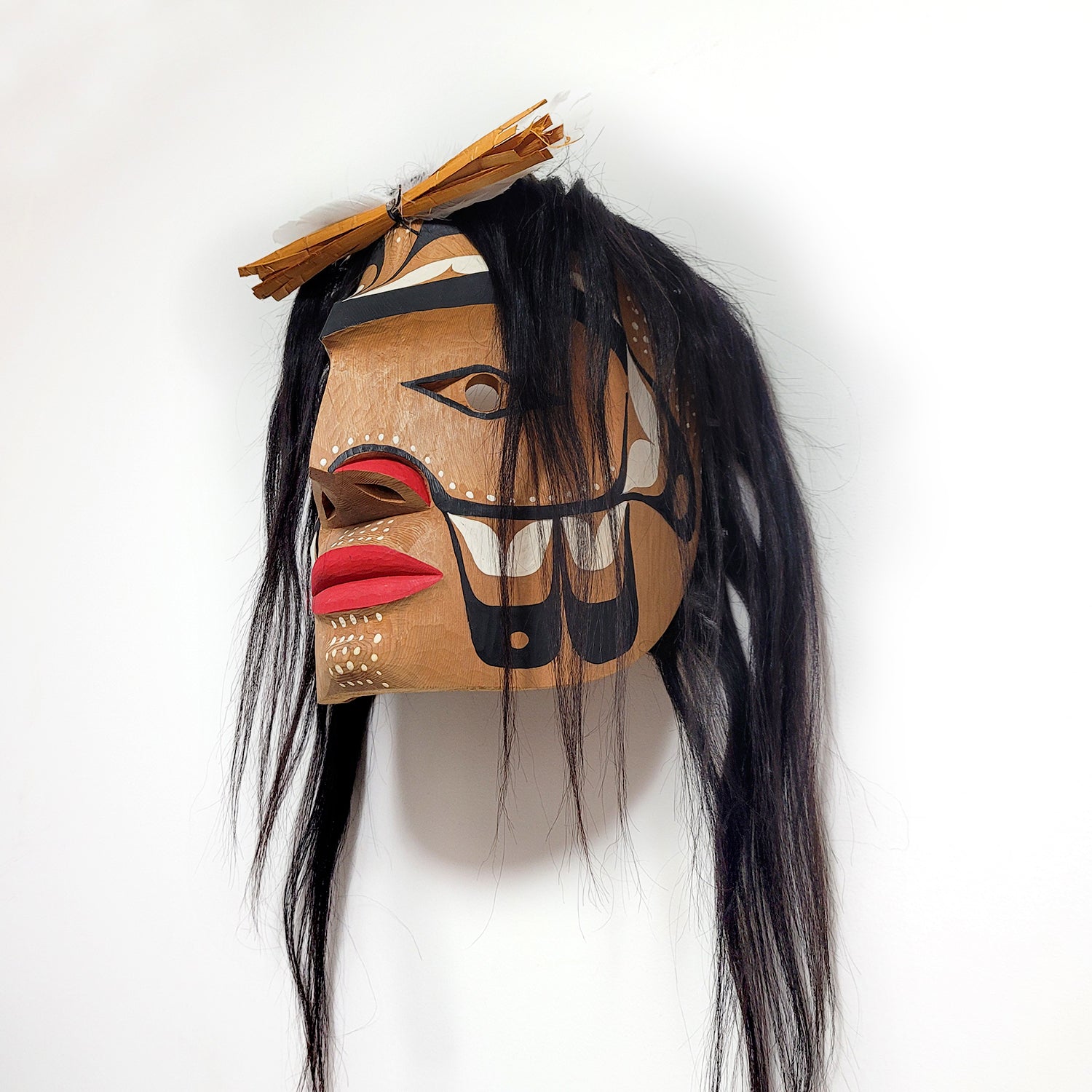 Man in Canoe Mask by Nuu-chah-nulth artist Russell Tate