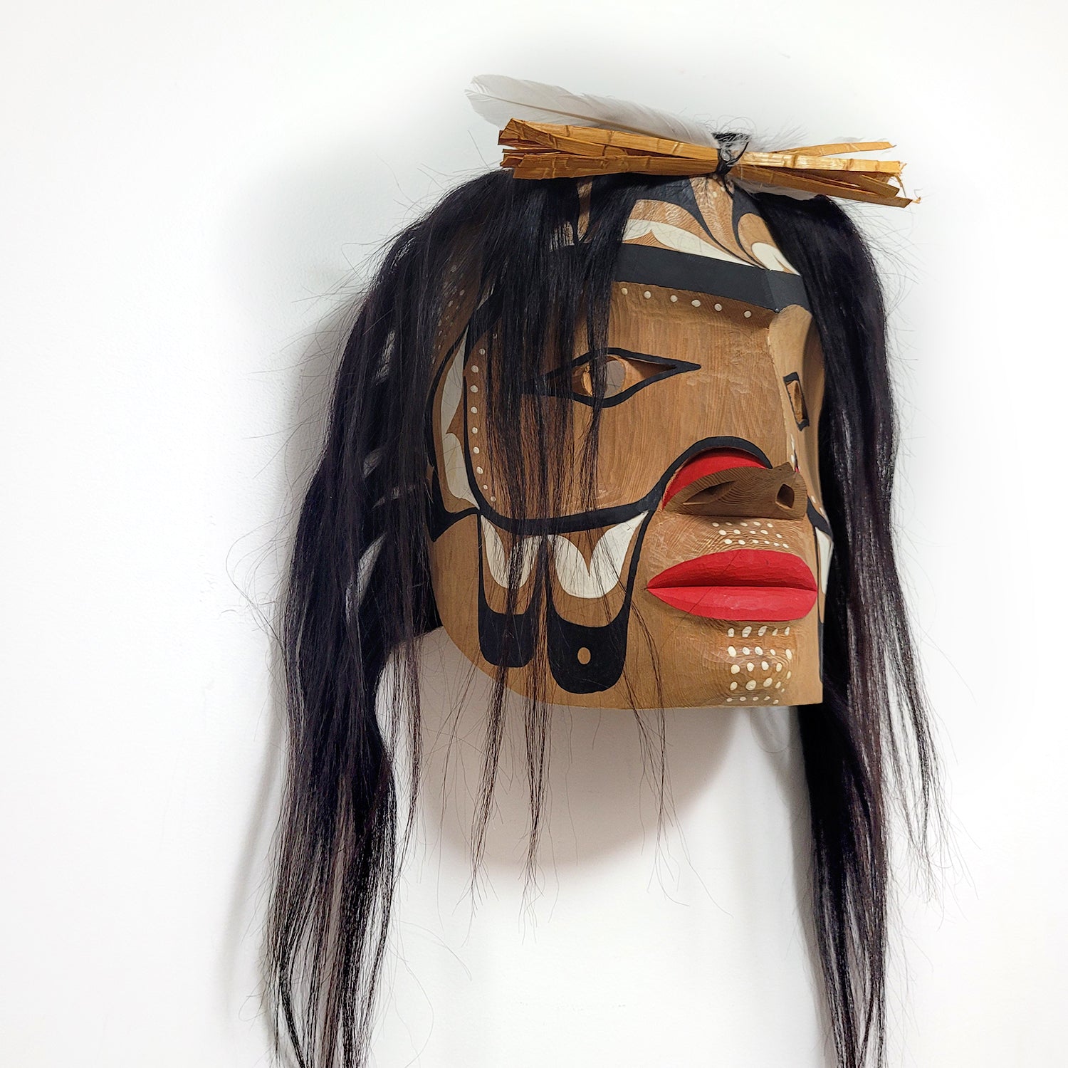 Man in Canoe Mask by Nuu-chah-nulth artist Russell Tate