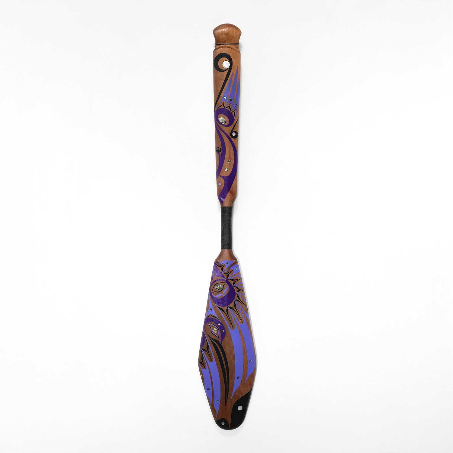 Hummingbird Paddle by Kwakwaka'wakw artist Jessica Chickite