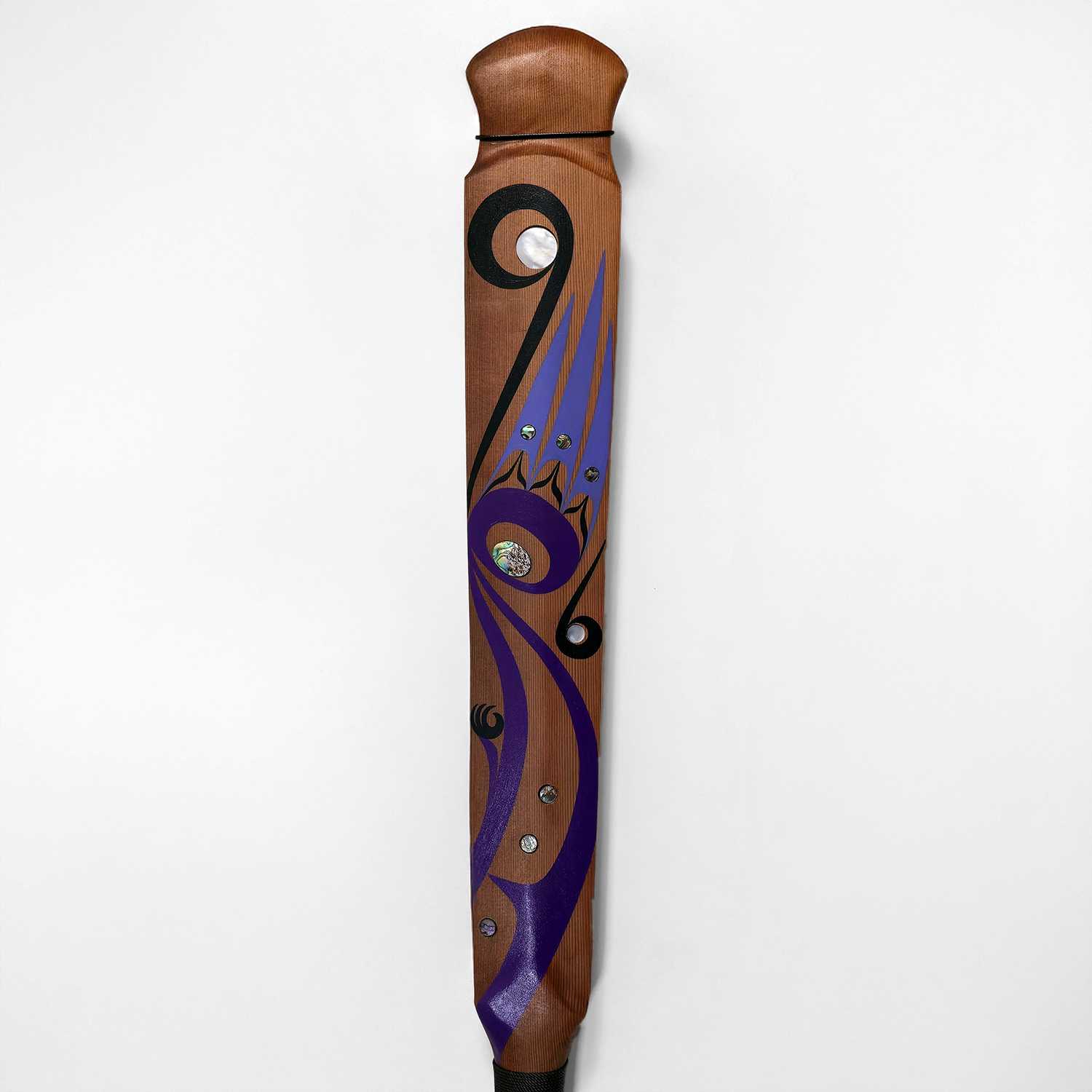 Hummingbird Paddle by Kwakwaka'wakw artist Jessica Chickite