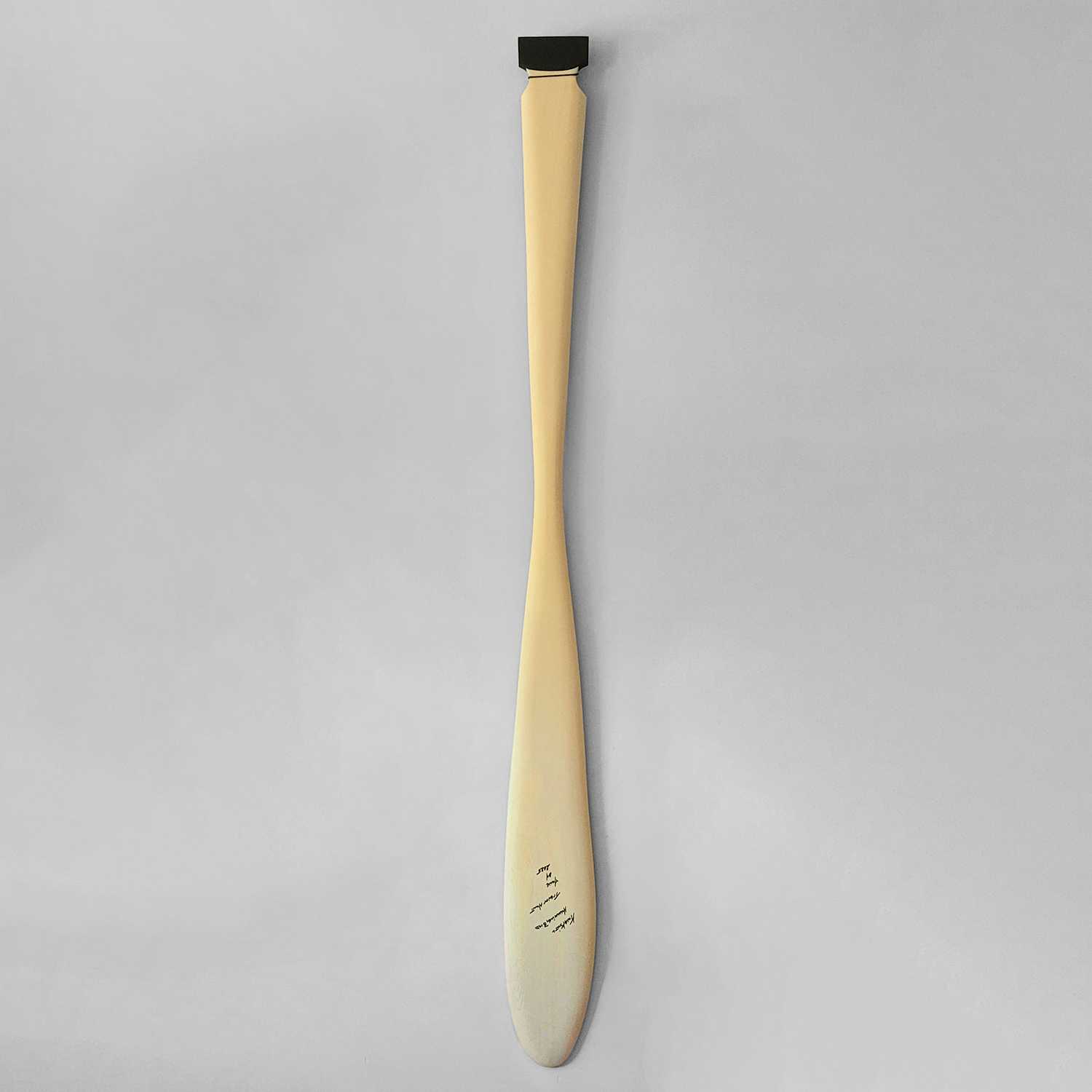 Sandblasted Hummingbird Paddle by Kwakiutl artist Trevor Hunt