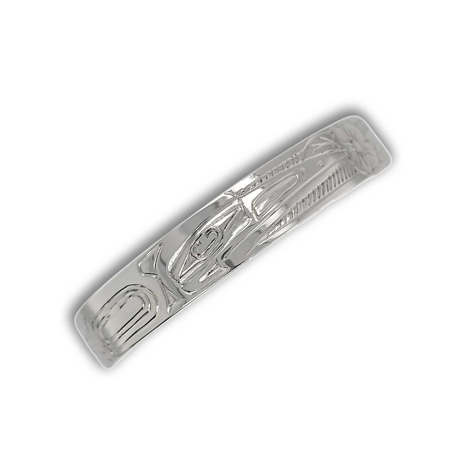 Silver Hummingbird Bracelet by Haida artist Garner Moody