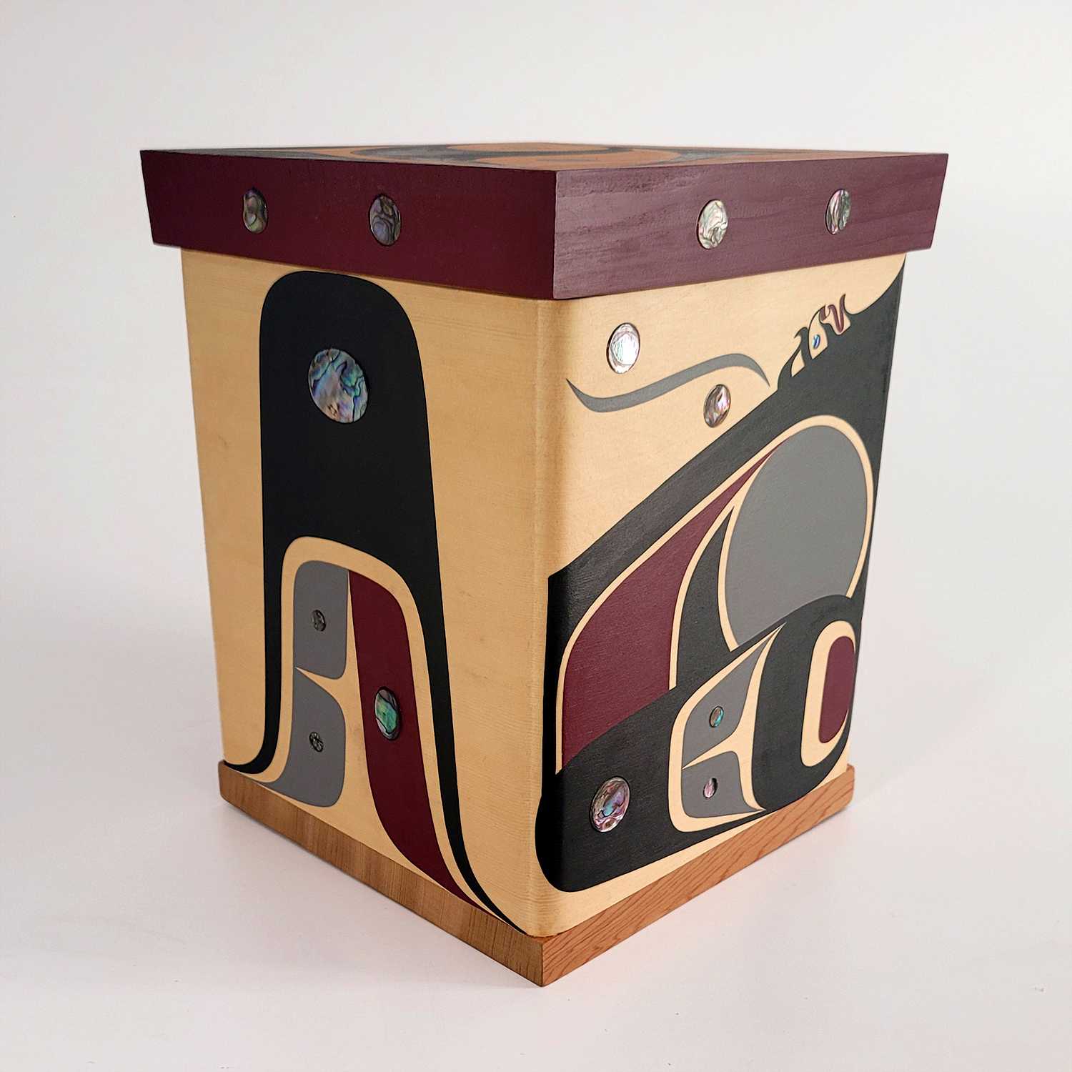 Killer Whale Bentwood Box by Kwakwaka'wakw artist Jessica Chickite