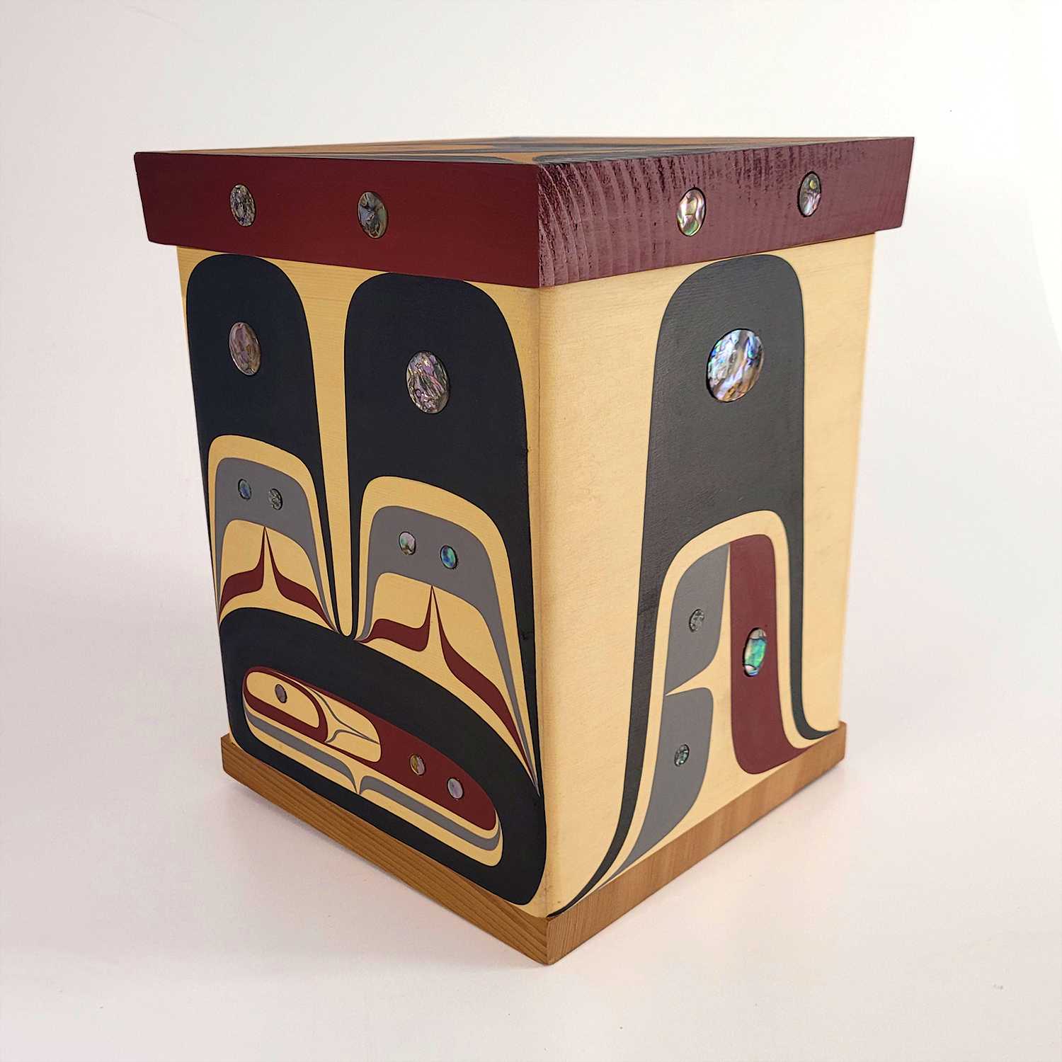 Killer Whale Bentwood Box by Kwakwaka'wakw artist Jessica Chickite