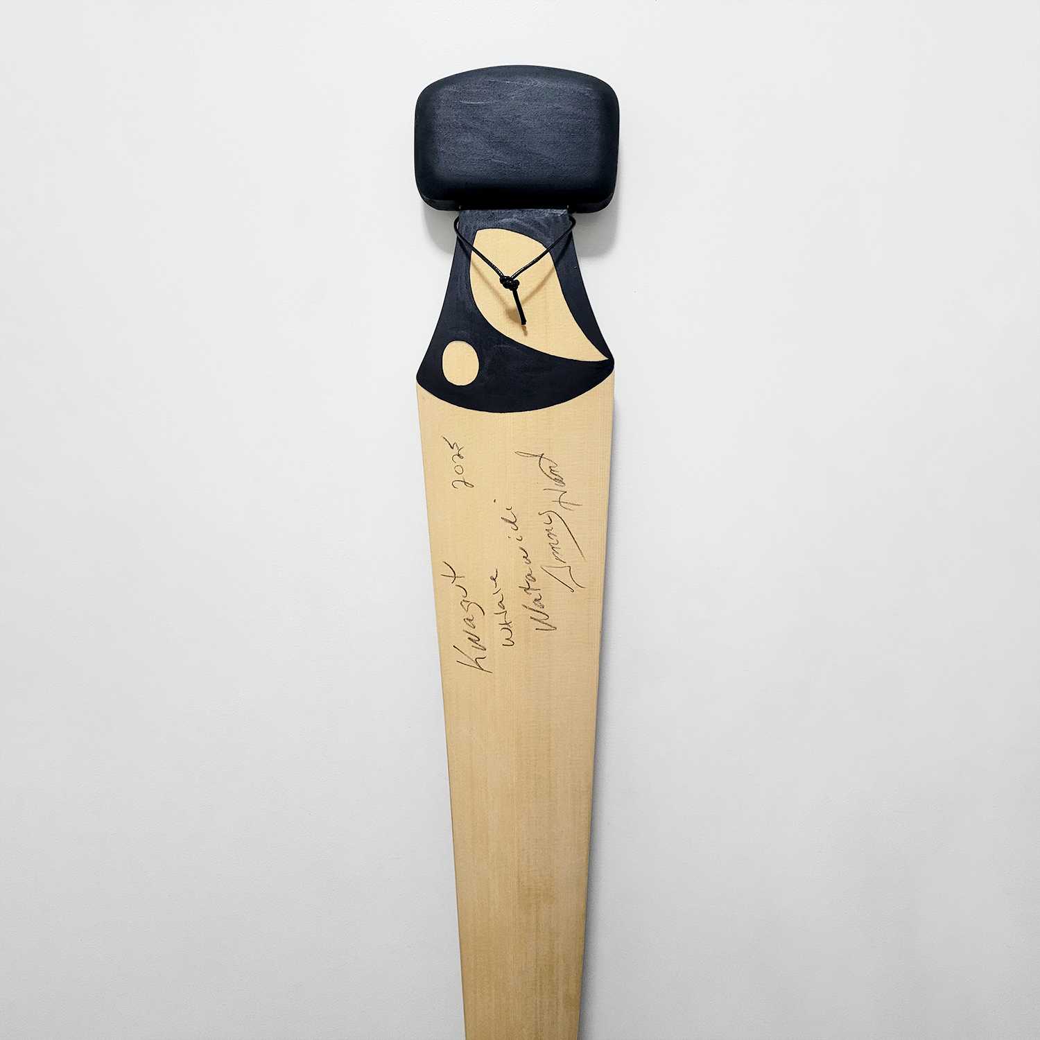 Orca or Killer Whale Cedar Paddle by Native carver Tom Hunt