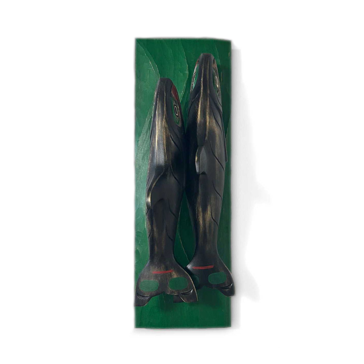 Killer Whales sculpture by Kwakwaka'wakw artist Greg Henderson