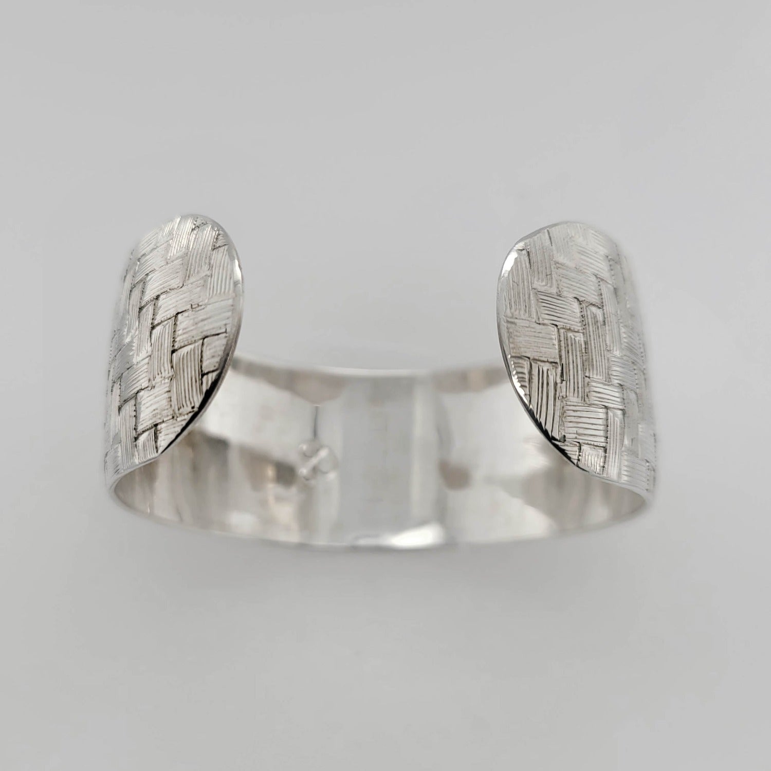 Silver Salish Weave Bracelet by Coast Salish artist Jody Sparrow