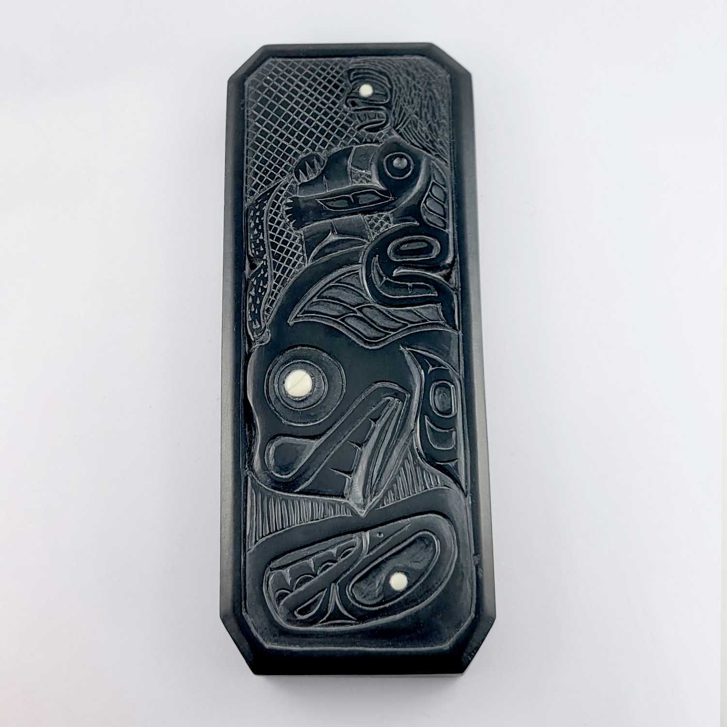 Argillite Nanasimgit Carving by Haida artist Jerome Parnell