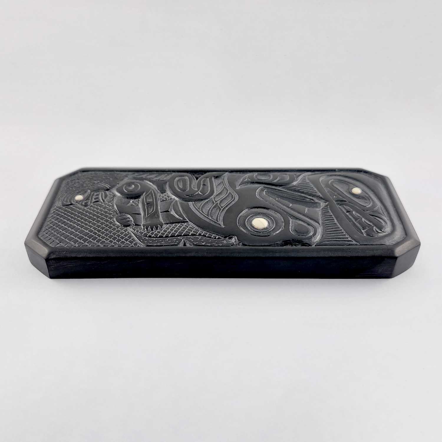 Argillite Nanasimgit Carving by Haida artist Jerome Parnell