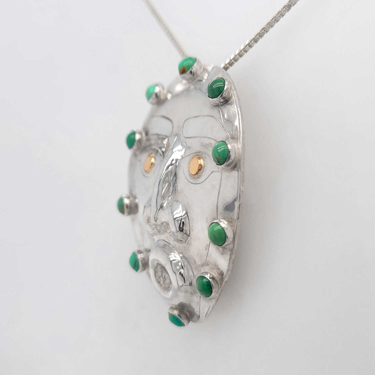 Devilfish Mask Pendant by Native Female Artist Kiri Geen