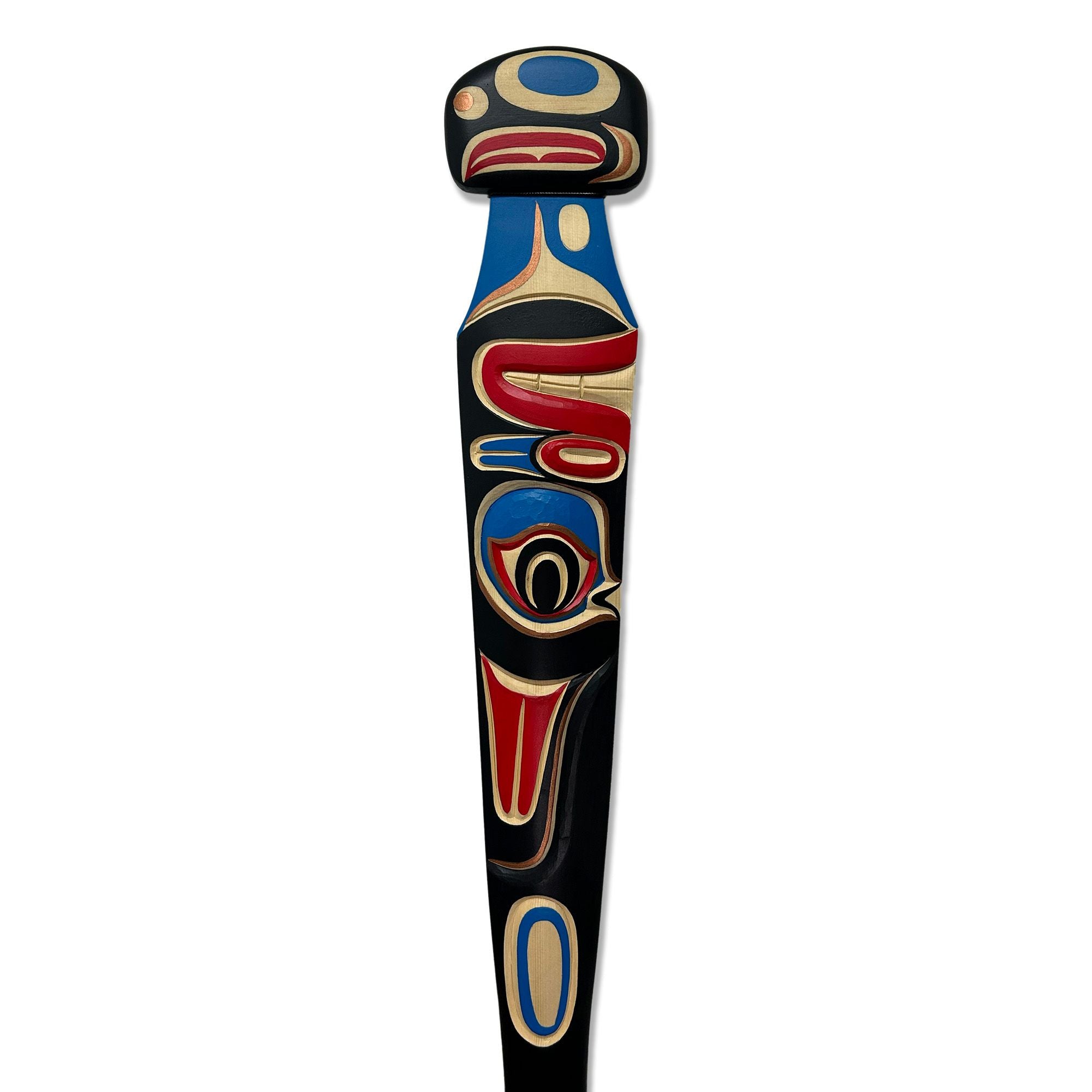 Carved Orca Paddle by Kwakwaka'wakw artist Tom D. Hunt