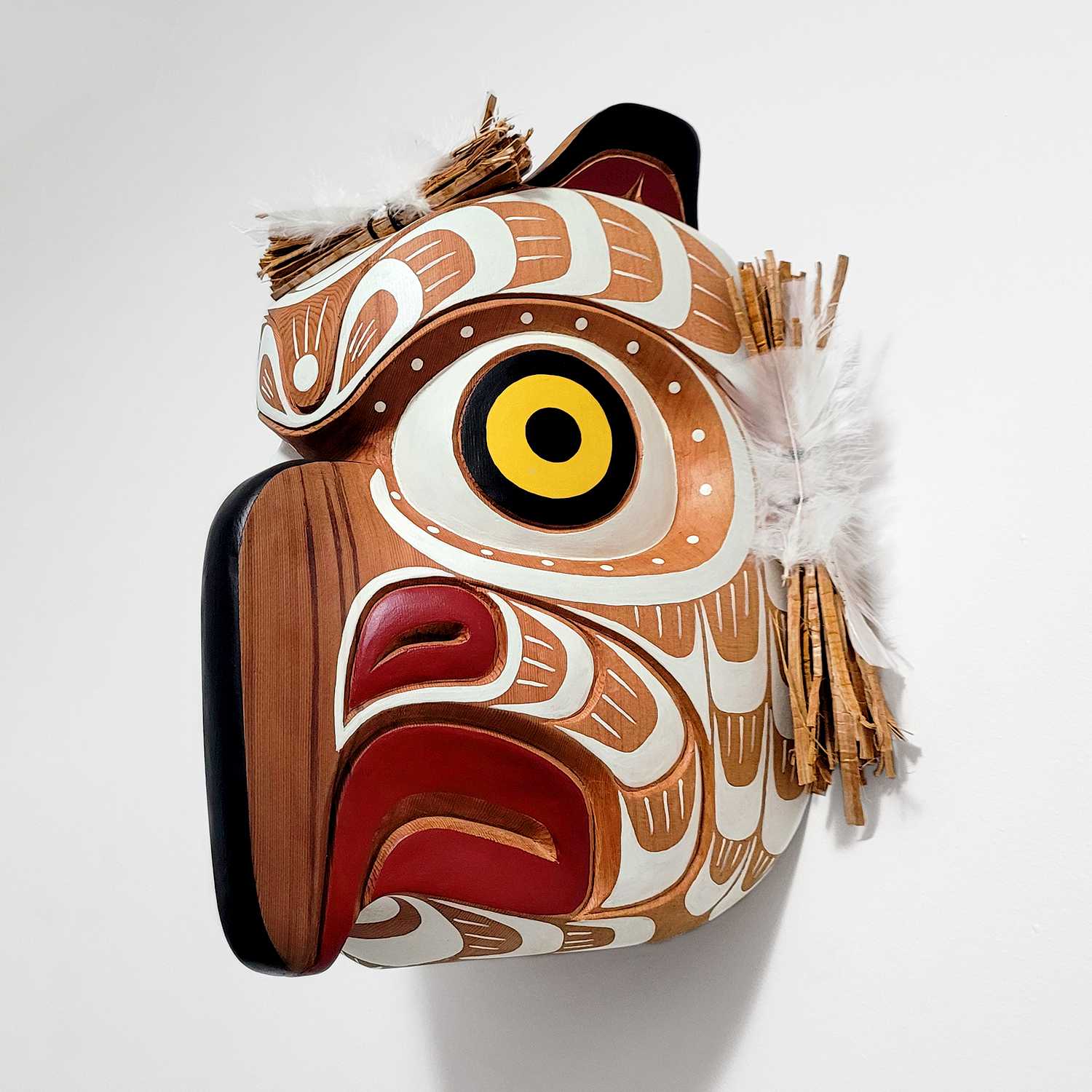 White Owl Mask by Kwakwaka'wakw Master Carver Bill Henderson