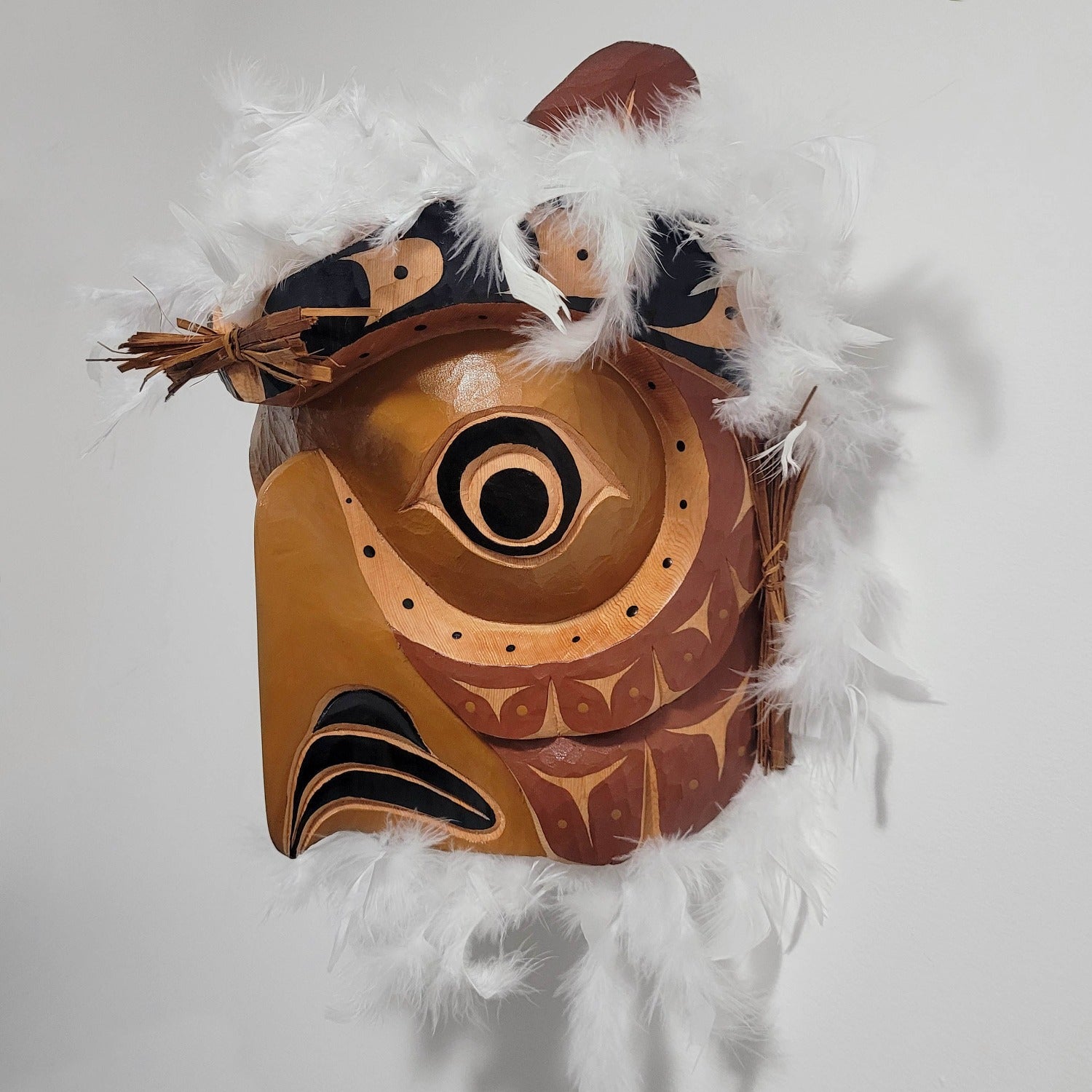 Cedar Owl Mask by Kwakwaka'wakw carver Ernest Puglas