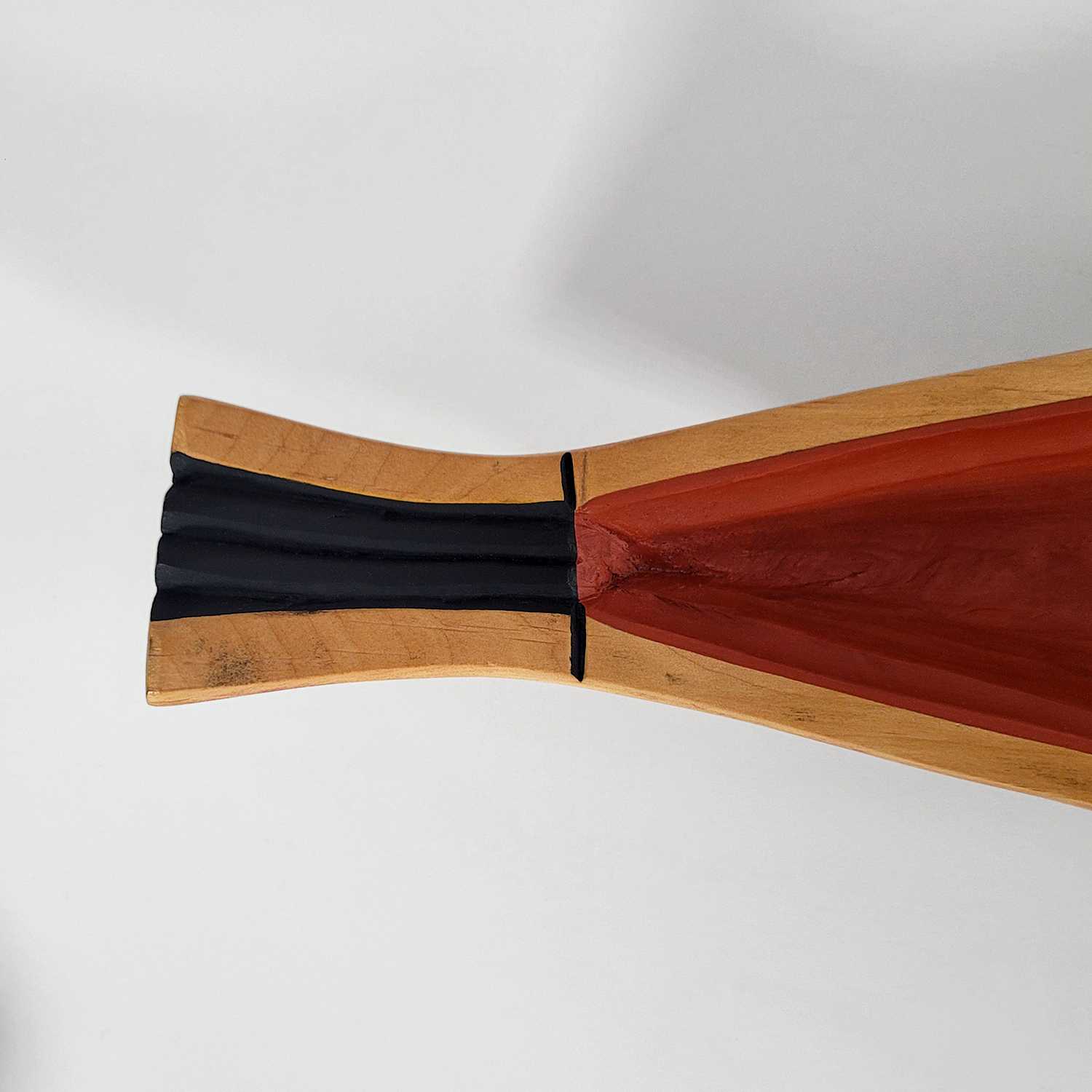 Mini Painted Raven Canoe by Kwakwaka'wakw artist Rod Smith