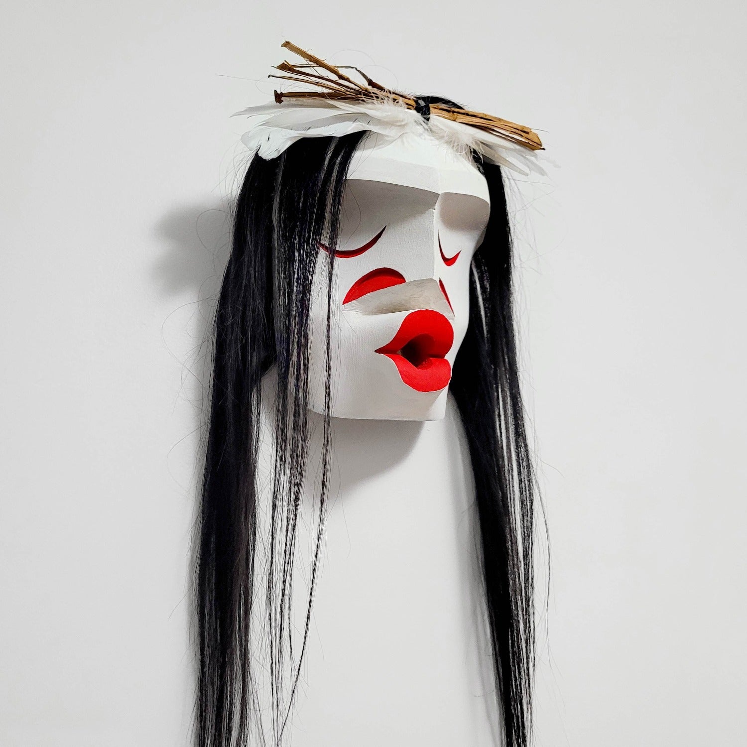 Carved Wild Man of the Sea Mask by Nuu-chah-nulth artist Russell Tate