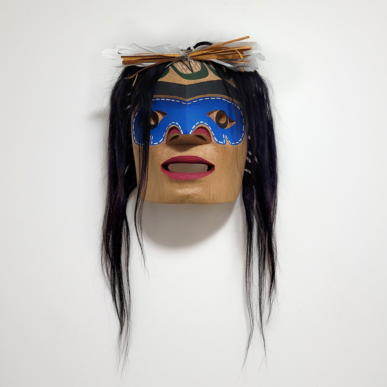 Man in Canoe Mask by Nuu-chah-nulth artist Russell Tate