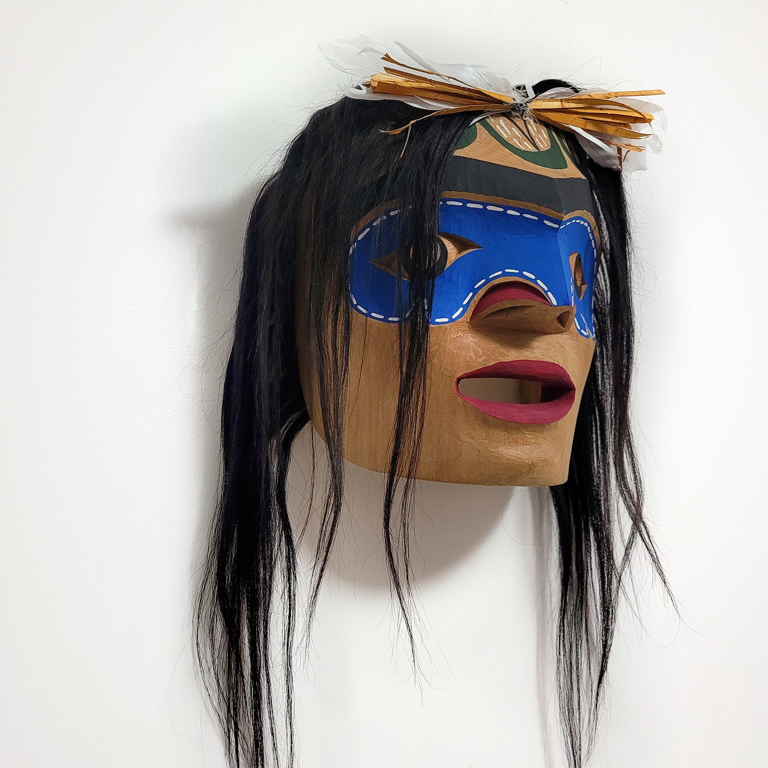 Man in Canoe Mask by Nuu-chah-nulth artist Russell Tate
