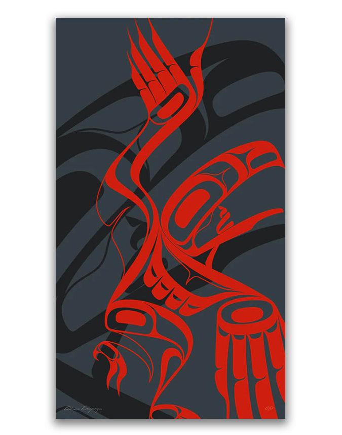 Raven Dancer Limited Edition Print by Tahltan artist Alano Edzerza