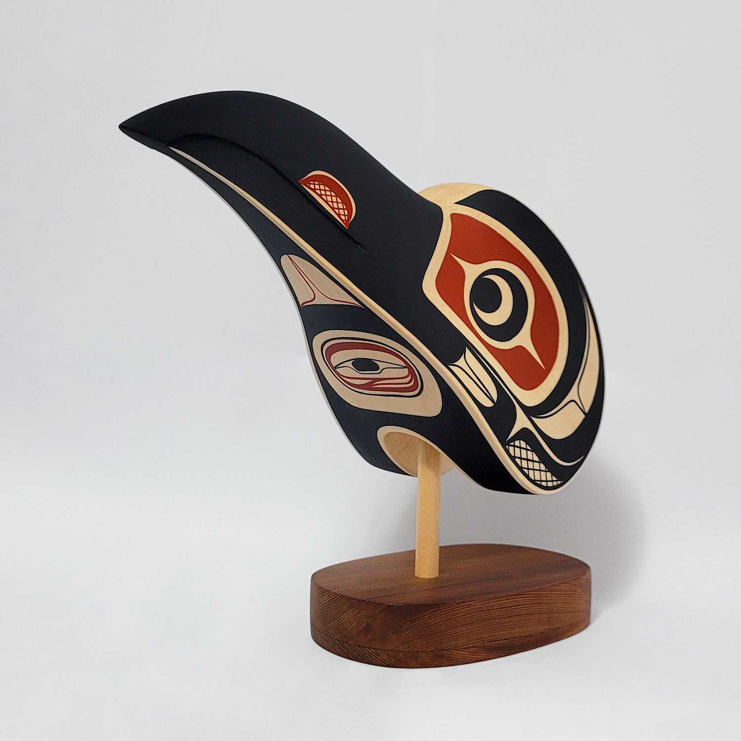 Indigenous Raven Maskette by Kwakwaka'wakw artist Rod Smith