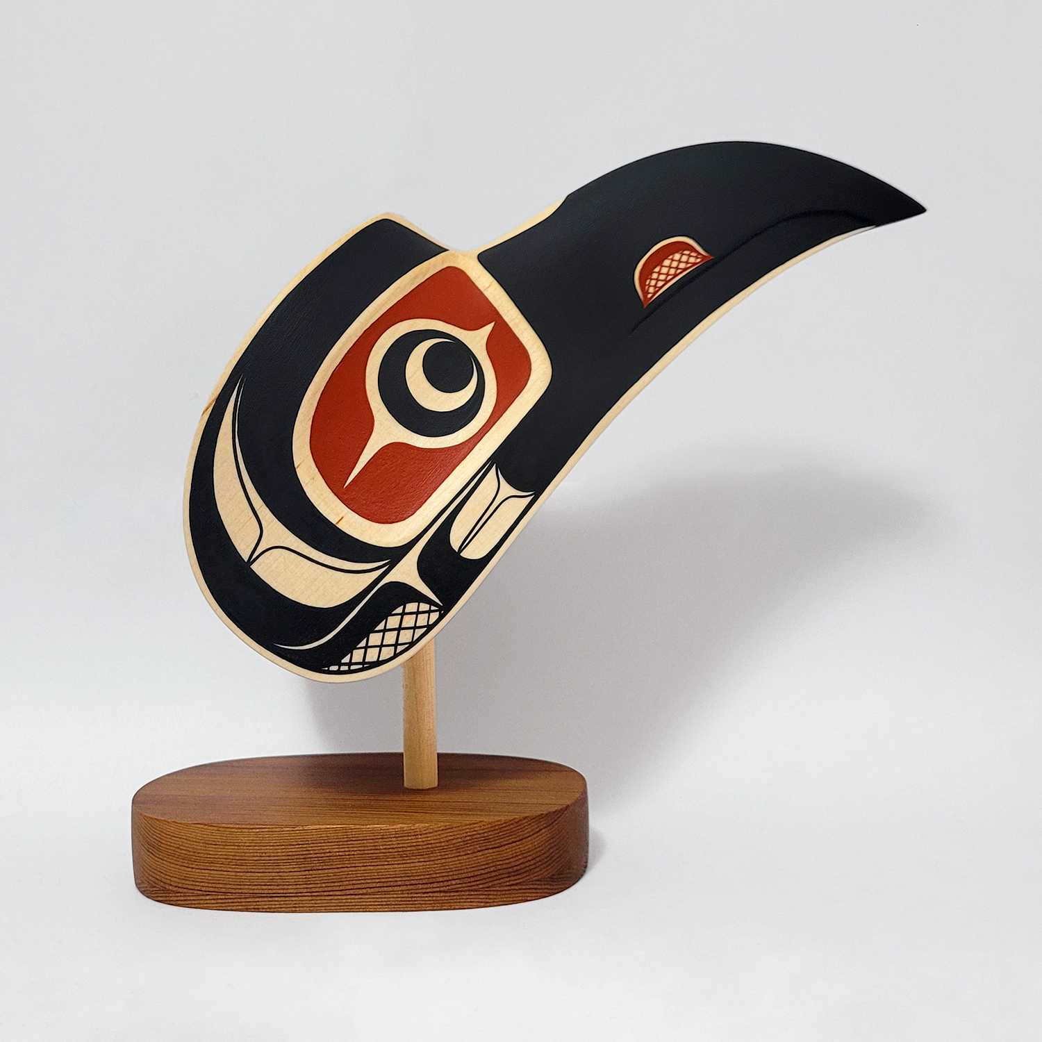 Indigenous Raven Maskette by Kwakwaka'wakw artist Rod Smith