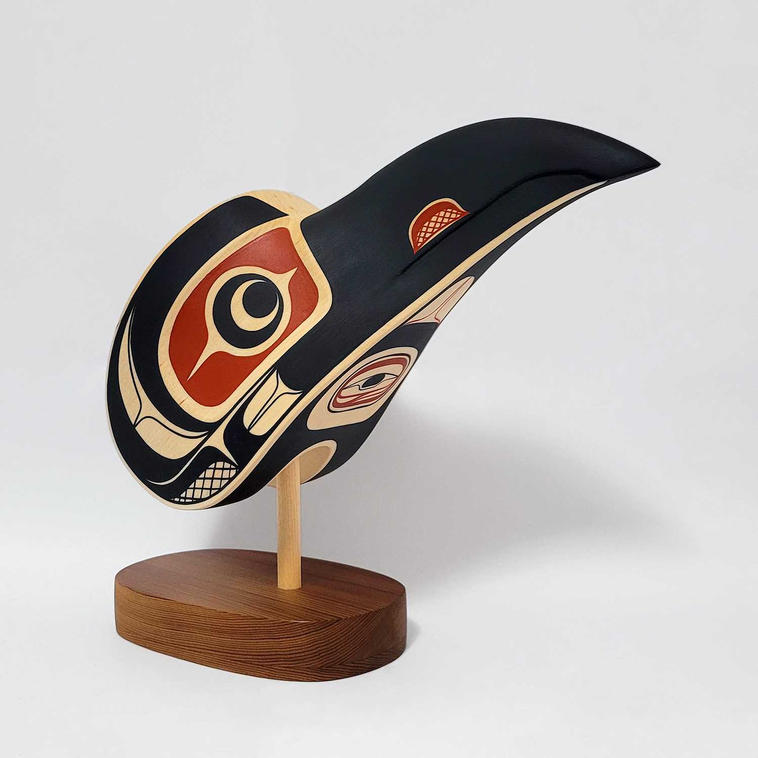 Indigenous Raven Maskette by Kwakwaka'wakw artist Rod Smith