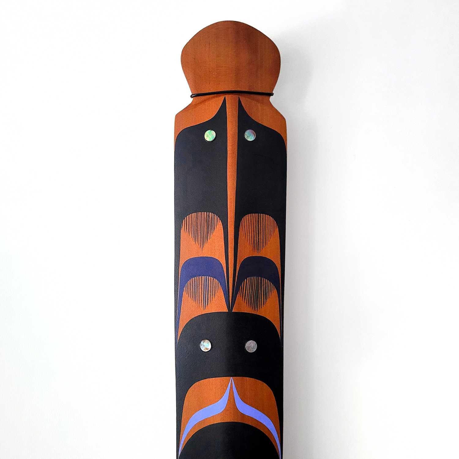 Raven Paddle by Kwakwaka'wakw artist Jessica Chickite