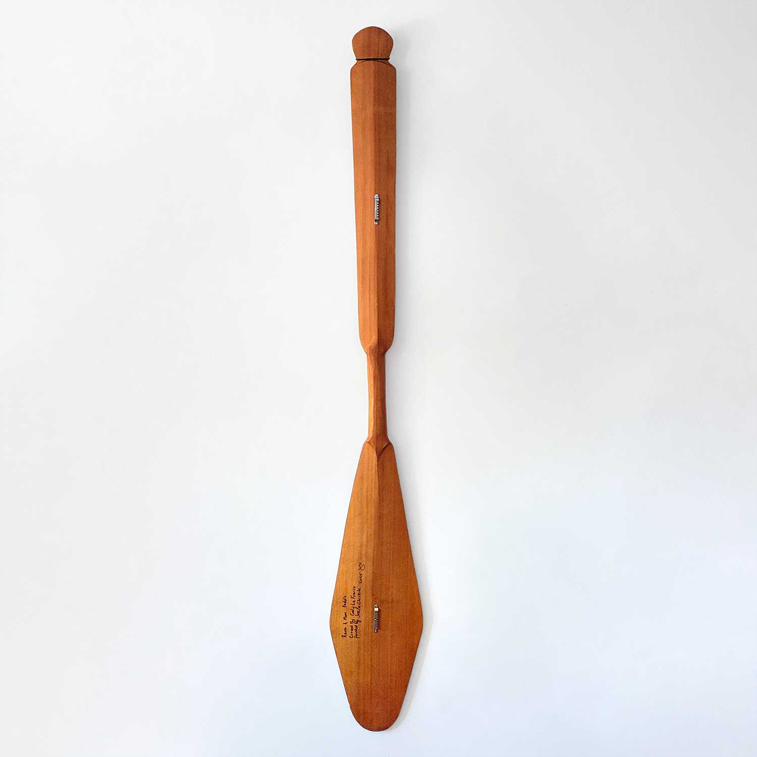 Raven Paddle by Kwakwaka'wakw artist Jessica Chickite