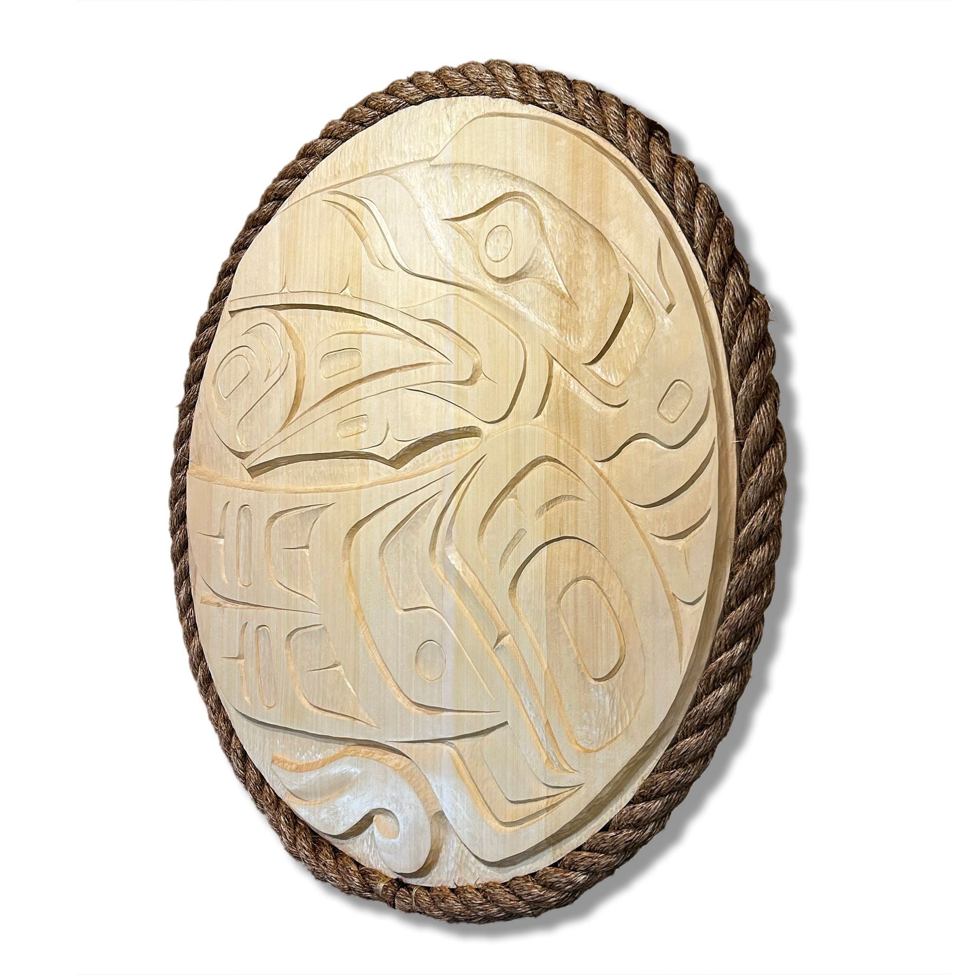 Raven Steals the Light Panel by Kwakwaka'wakw artist Quinn James