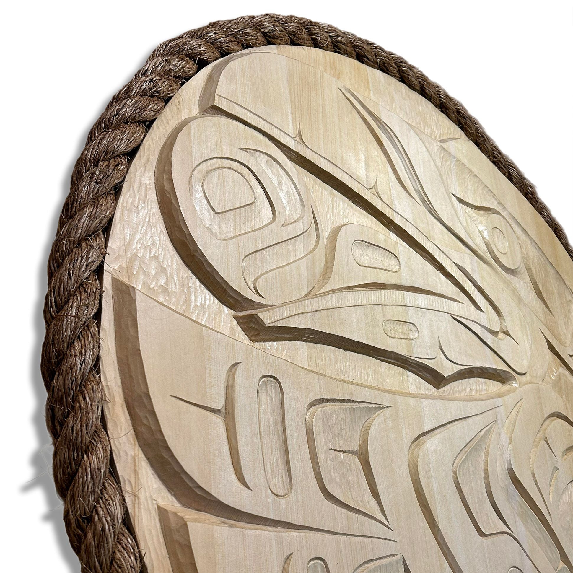 Raven Steals the Light Panel by Kwakwaka'wakw artist Quinn James