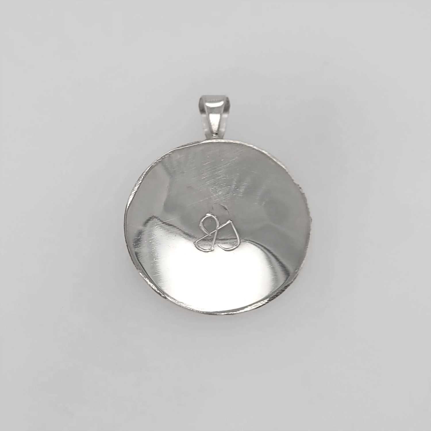 Silver Raven Pendant by Coast Salish Artist Jody Sparrow