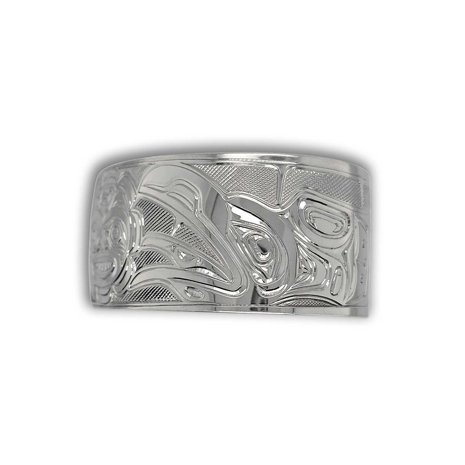 Ravens and Sun Bracelet by Kwakwaka'wakw artist Chris Cook