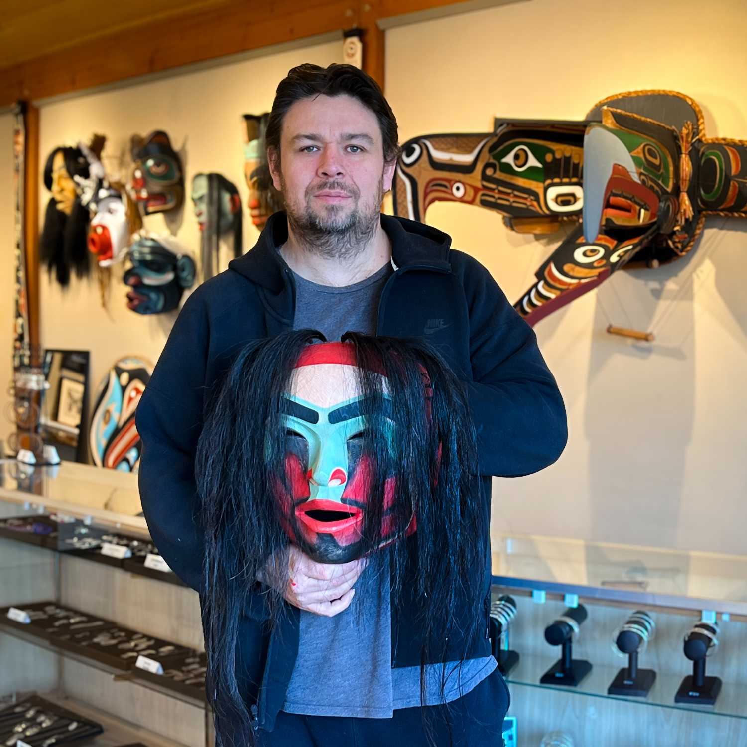 Portrait Mask by Kwakwaka'wakw carver Raymond Shaw