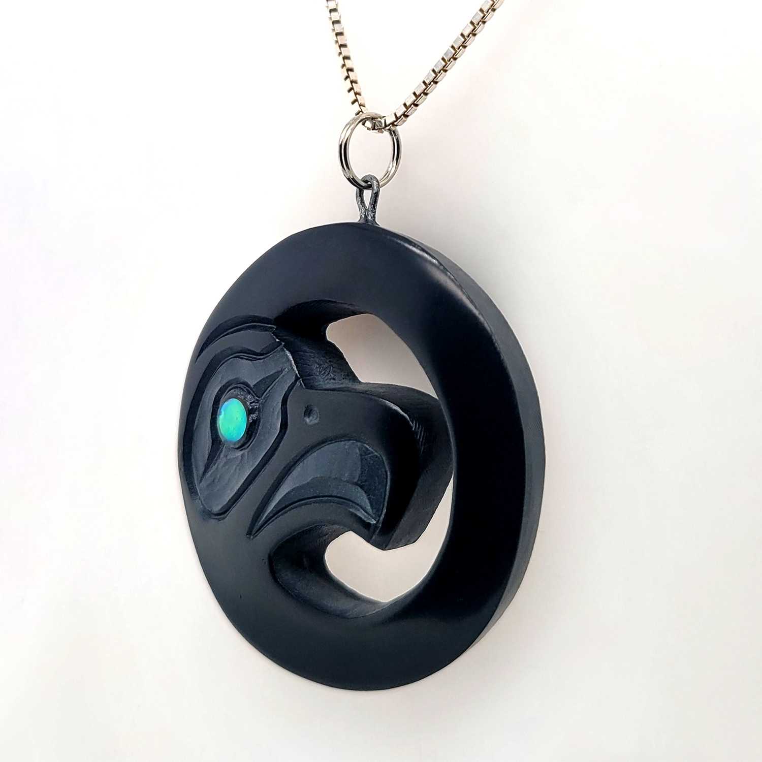 Haida Argillite Eagle Pendant by Amy Edgars