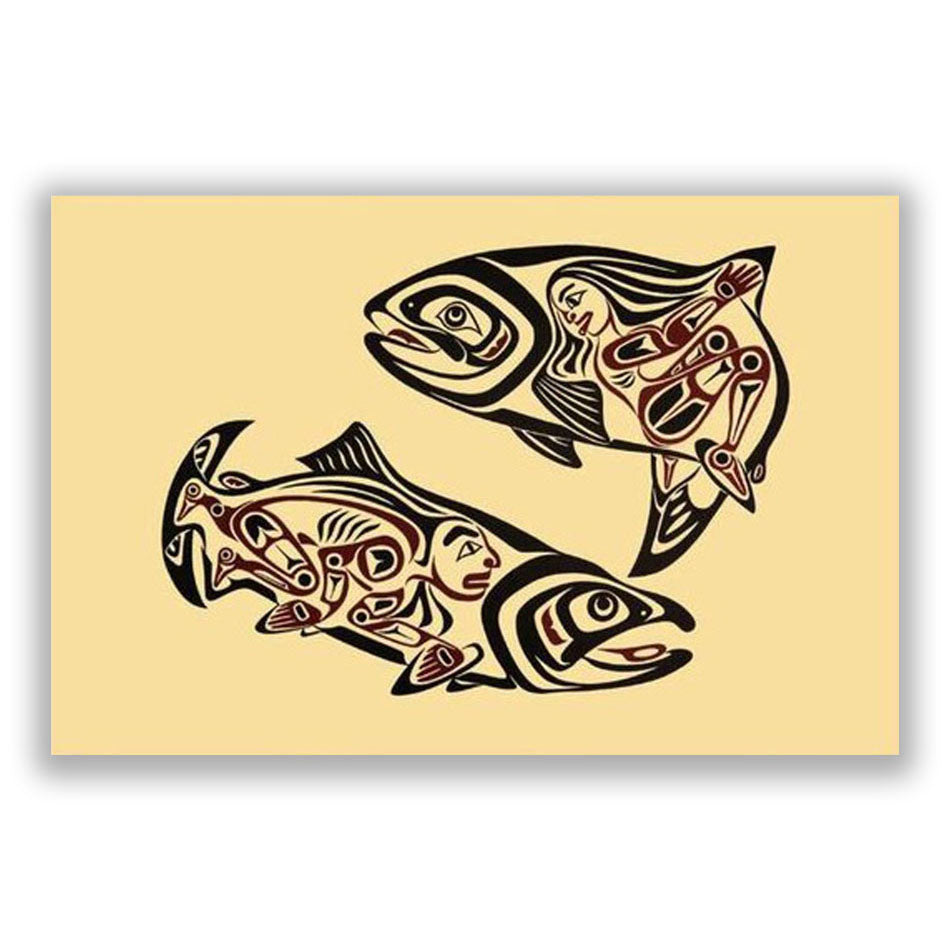 Salmon Dance Limited Edition Print by Haida artist April White