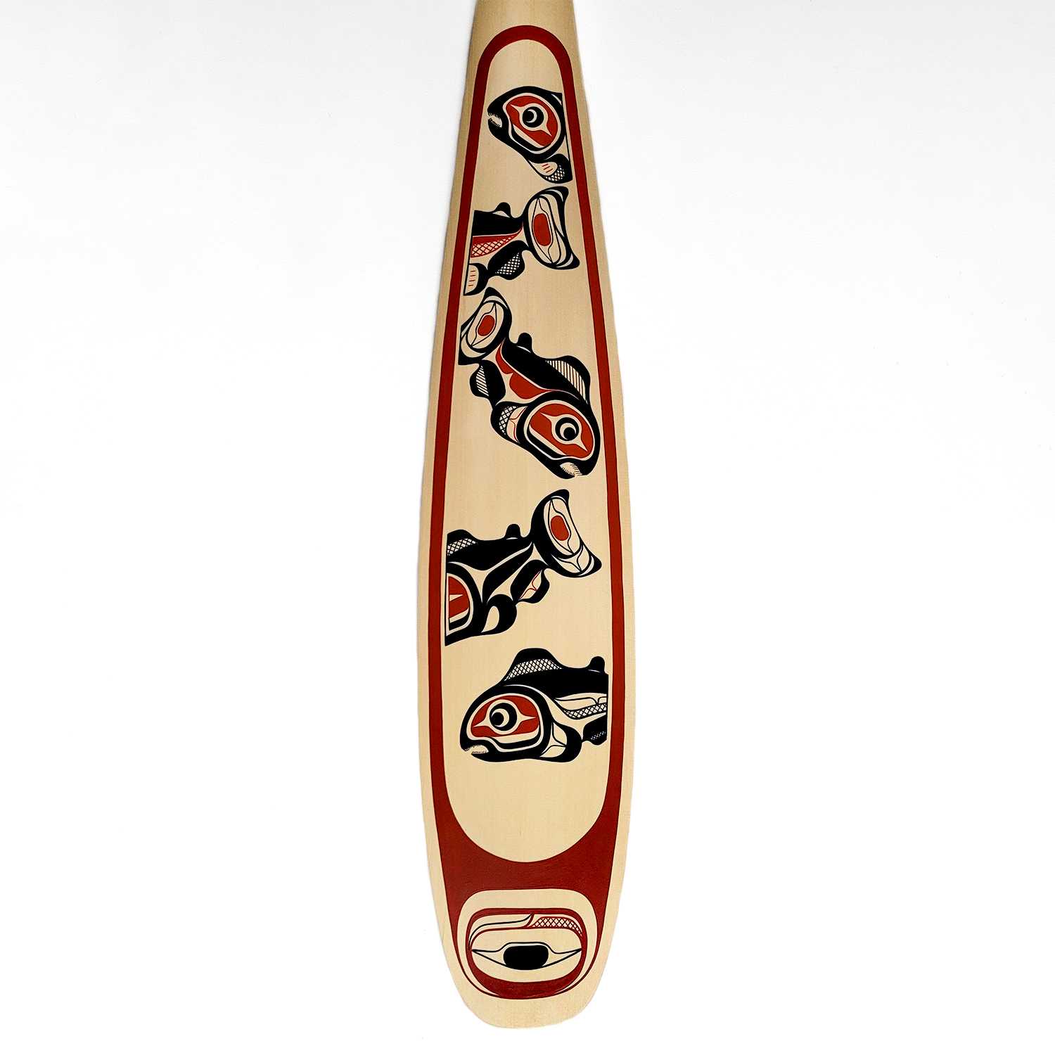 Salmon Paddle by Kwakwaka'wakw artist Rod Smith