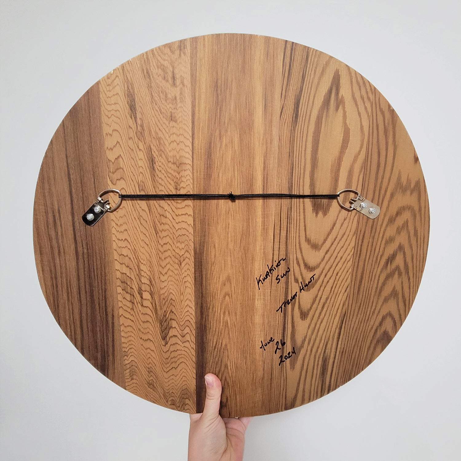 Sandblasted Cedar Sun Panel by Kwakwaka'wakw artist Trevor Hunt